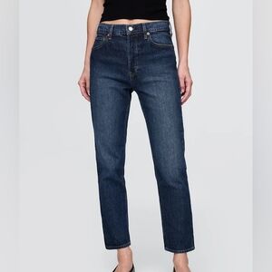 Gap Cheeky Straight High Rise Blue Women's Jeans
